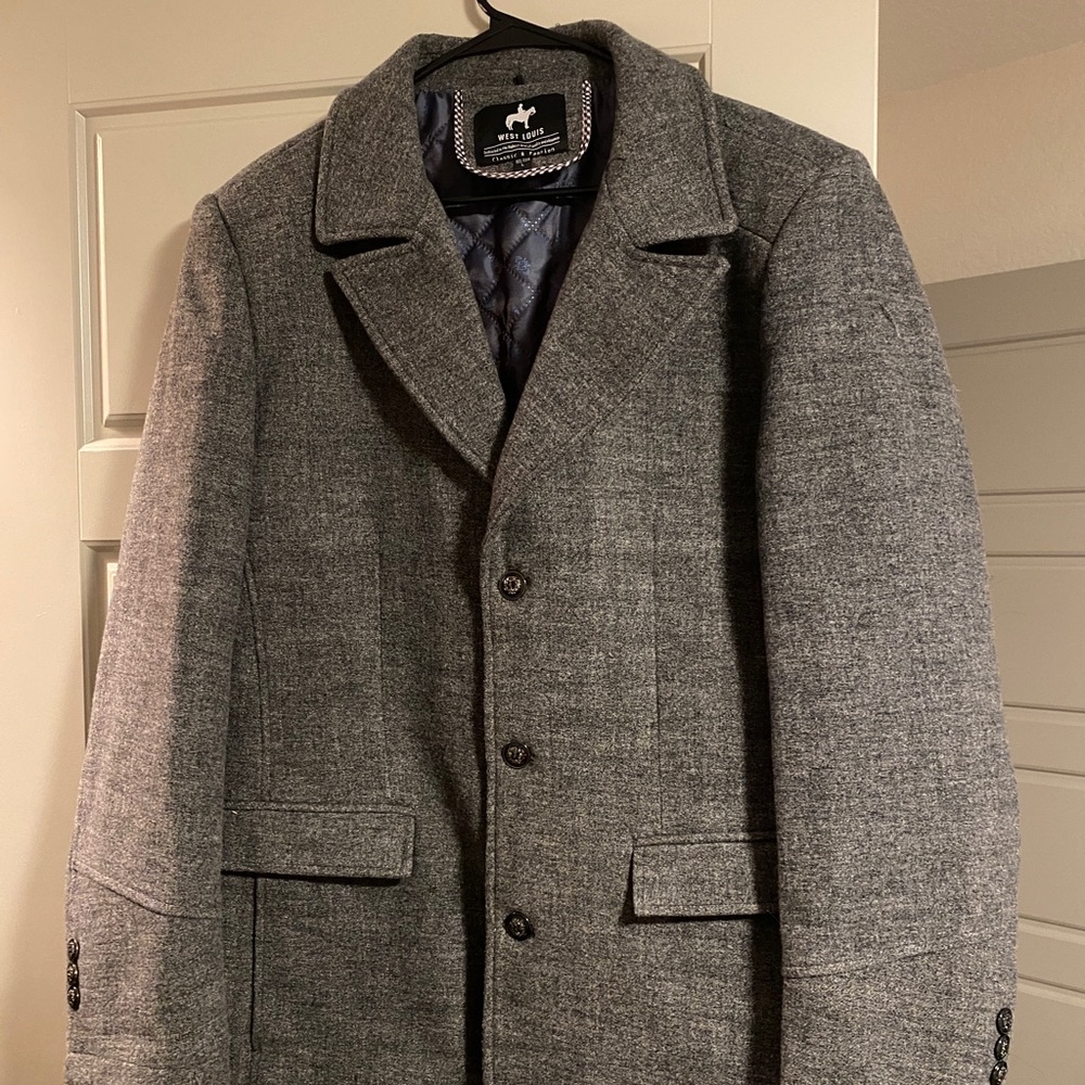 West Louis Wool, lined mens coat